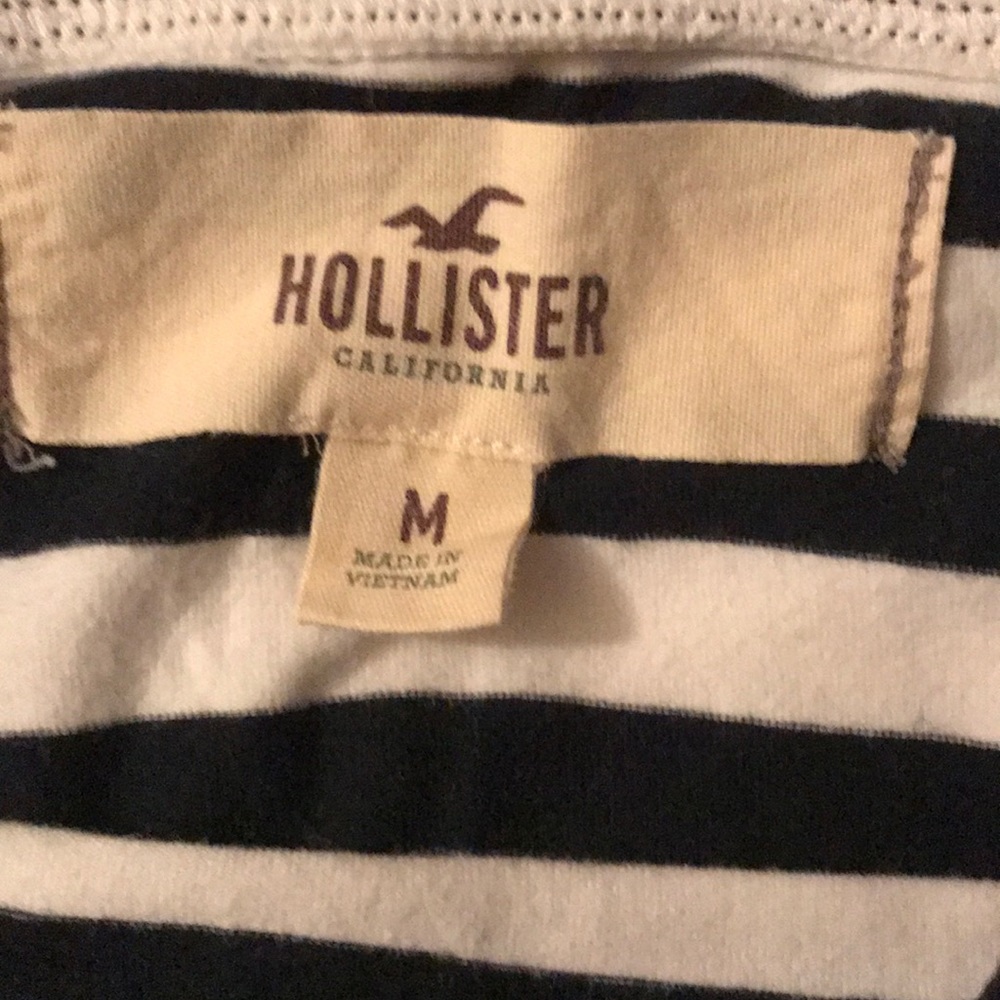 Hollister Navy/White Striped Stretch Mini Skirt - Picture 2 of 2